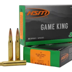 HSM 300641N Game King  30-06 Springfield 180 gr Sierra GameKing Spitzer Boat Tail 20 Per Box/ 20 Case