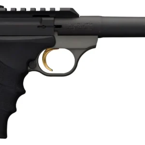 Browning 051530490 Buck Mark Plus Practical 22 LR 10+1 5.50" Tapered Bull Barrel, Matte Black Optic Ready/Serrated Steel Slide, Matte Gray Aluminum Frame, Black Ultragrip RX Grips