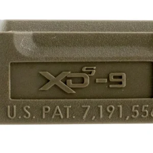 Springfield Armory XDS5901MFDE Backstrap Sleeve  made of Polymer with Flat Dark Earth Finish & 1 Piece Design for 9mm Luger Springfield XD-S with #1 Backstrap & 3.30" Barrel