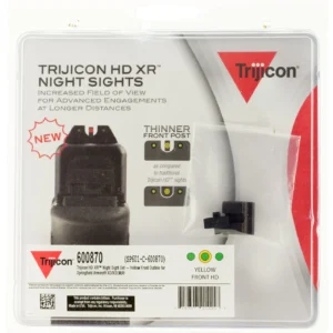 Trijicon 600870 HD XR Night Sights  Green/Tritium Yellow Outline Front Sight-Green Tritium Black Outline Rear Sight Springfield Armory XD/XD-M/XD Mod.2