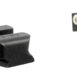 TruGlo TG231W1W Tritium Pro  Black | Green Tritium White Outline Front Sight Green Tritium Rear Sight