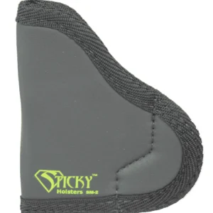 Sticky Holsters SM2 SM-2  IWB Size 2 Black/Green Latex Free Rubber Fits Ruger LCP/.380 Semi-Auto/Taurus P238 Fits Up To 2.50" Barrel Ambidextrous