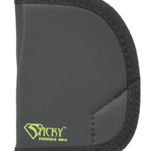 Sticky Holsters MD6 MD-6  Black/Green Latex Free Rubber Fits Ruger SP101 Ambidextrous