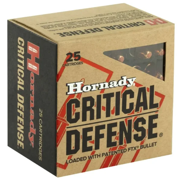 HORNADY CRITICAL DEFENSE 30CARB 110GR FTX 25RD BX 250RD CASE