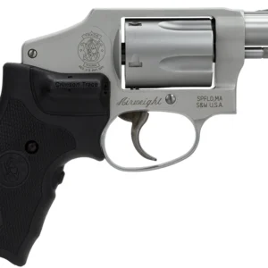 Smith & Wesson 163811 Model 642 Airweight 38 Special + P 5 Shot 1.88" Stainless Steel Barrel/Cylinder, Matte Silver Aluminum Alloy J-Frame, Includes Crimson Trace LG-305 Lasergrip