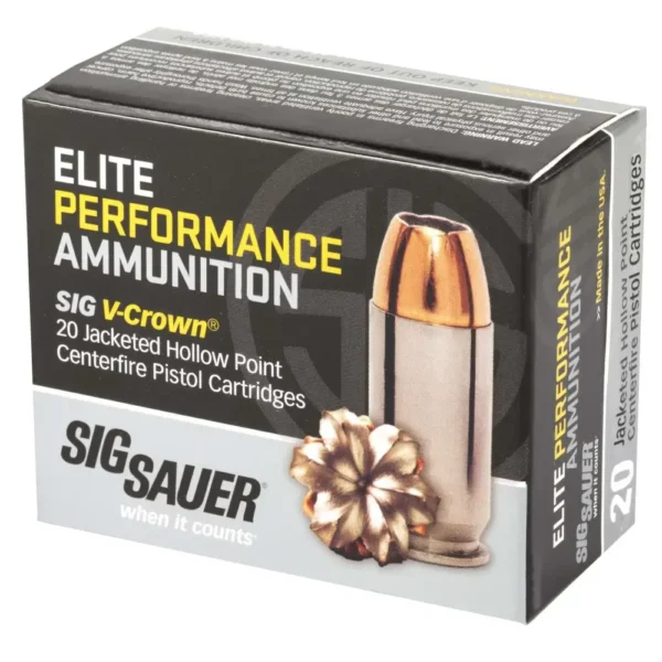 SIG SAUER V-CROWN 45ACP 200GR JHP 20RD BX 200RD CASE