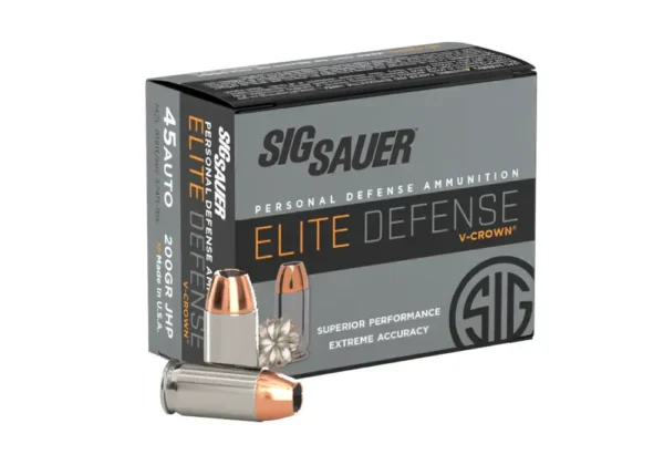 SIG SAUER V-CROWN 45ACP 200GR JHP 20RD BX 200RD CASE