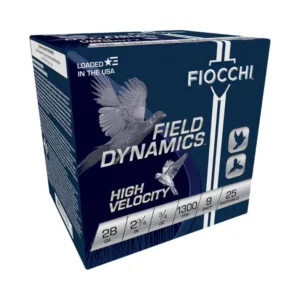 Fiocchi 28 Gauge Ammunition 28HV9 2-3/4" #9 Chilled Lead Shotshell 3/4 oz 1300 fps Case of 250 Rounds