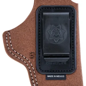 Bianchi 10380 6C  IWB Tan Leather Belt Clip Fits 2" Barrels/Ruger/Colt Charter Arms Right Hand