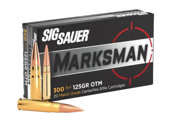 SIG SAUER ELITE MATCH 300BLK 125GR SPRSNC 20RD BX 500RD CASE