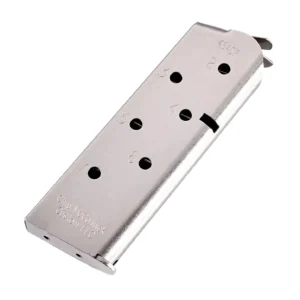 CMC Products 14120 Match Grade  7rd 45 ACP Fits 1911 Officer Stainless Steel