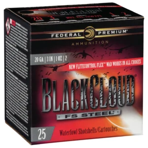 Federal PWBX2092 Black Cloud FS 20Gauge 3" 1oz 2Shot 25 Per Box/10 Case