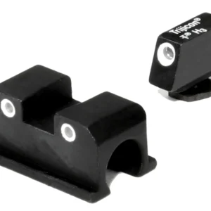 Trijicon 600505 Bright & Tough Night Sights  Green/Tritium White Outline Front Sight-Green/Tritium White Outline Rear Sight Walther Arms P99/PPQ/PPQ M2