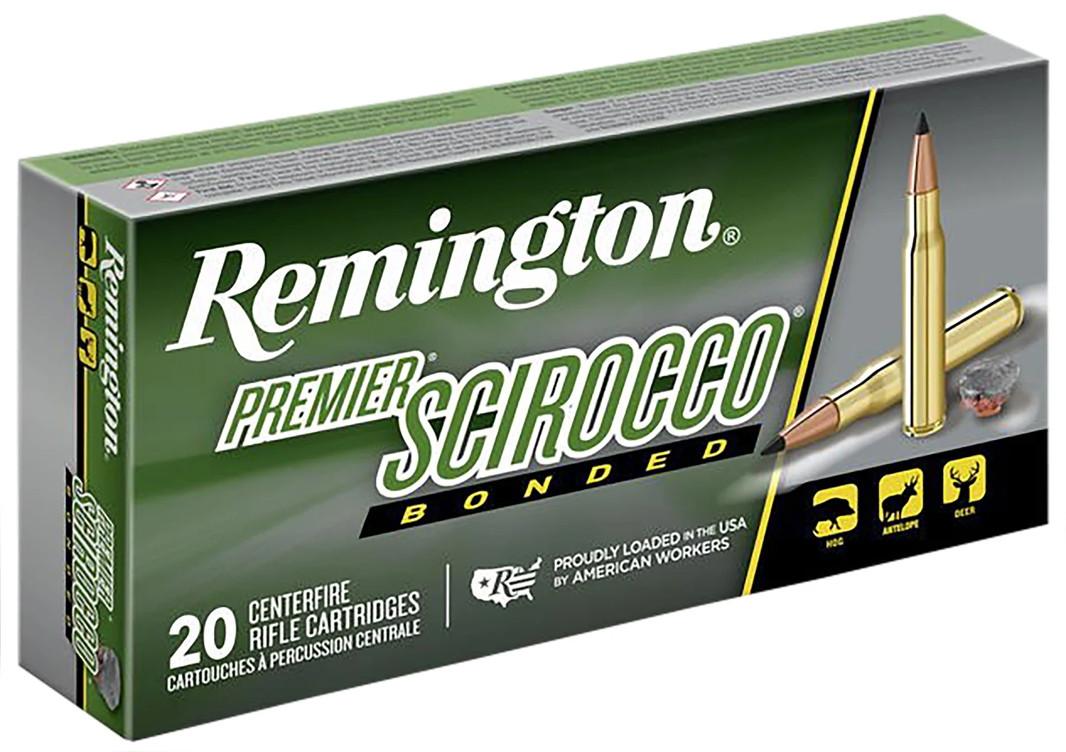 Remington Ammunition 29335 Premier Scirocco Bonded 7mmRUM 150gr Swift Scirocco Bonded 20 Per Box/10 Case