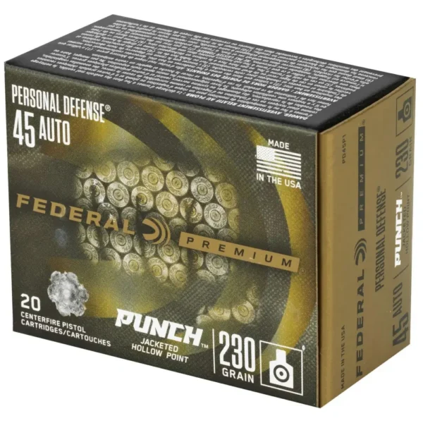 FEDERAL 45 AUTO 230GR PUNCH JHP 20 RD/BX 10 BX/CS