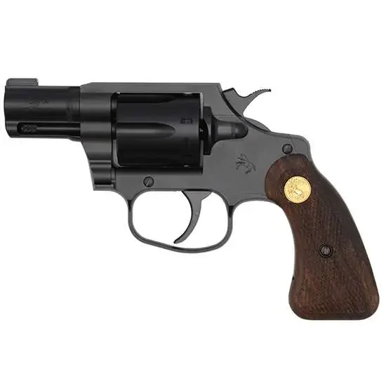 COLT NIGHT COBRA SPECIAL REVOLVER 38 SPL+P 2" BLACK PVD 6RD WOOD MEDALLION - Image 2