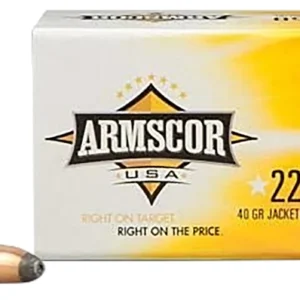 Armscor FAC22M1N USA  22WMR 40gr Jacketed Hollow Point 50 Per Box/40 Case