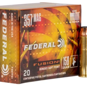 Federal F357FS1 Fusion Handgun 357Mag 158gr Fusion Soft Point 20 Per Box/10 Case