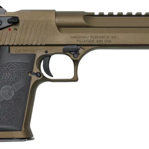 Magnum Research DE50BB Desert Eagle Mark XIX 50 AE 6" 7+1 Burnt Bronze Cerakote Carbon Steel Frame & Slide Black Rubber Grip