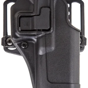 Blackhawk 410500BKR Serpa CQC  OWB Size 00 Matte Black Polymer Belt Loop/Paddle Compatible w/Glock 17/22/31/47 Right Hand