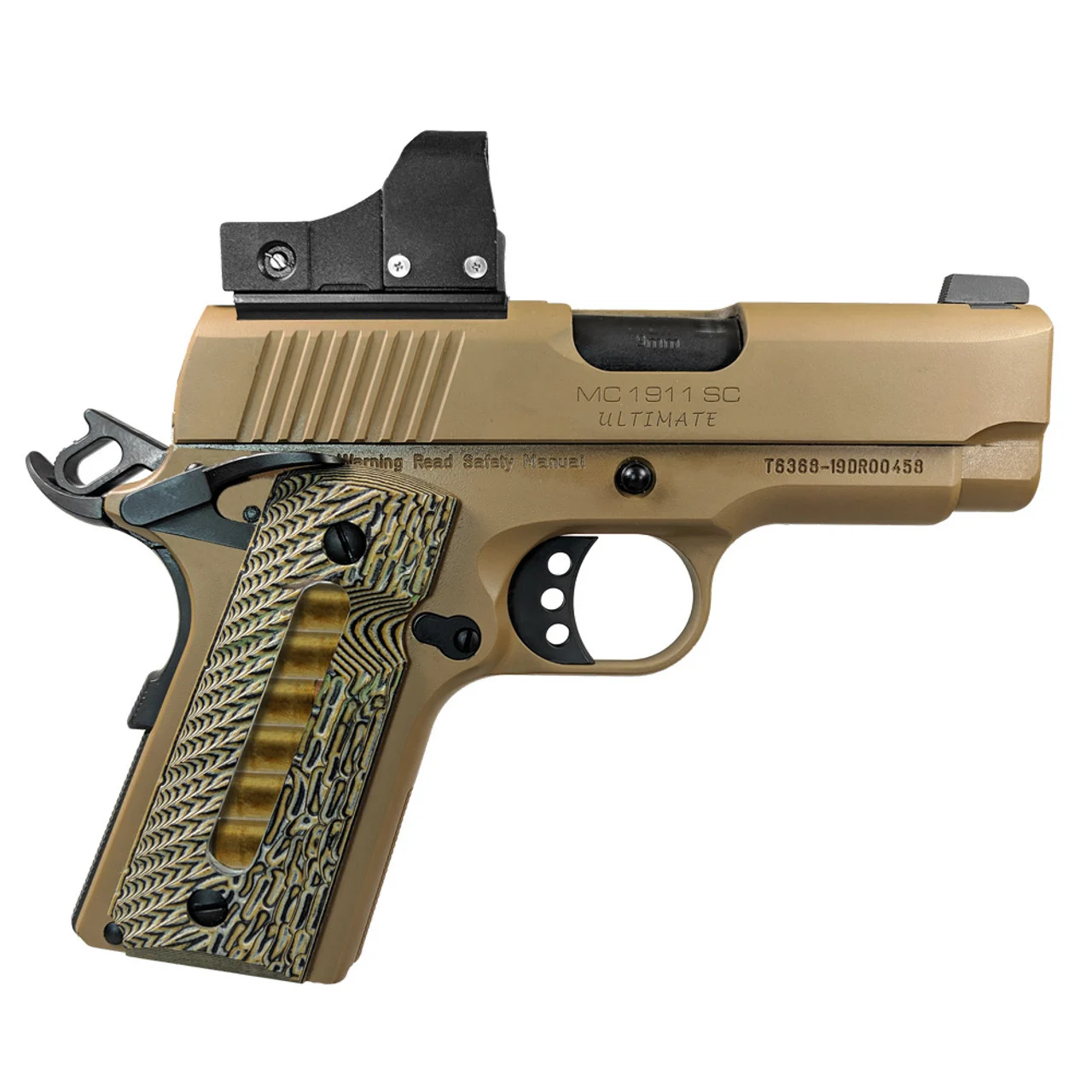 EAA Girsan MC1911 SC Ultimate 390039 9mm 3.4" 7+1 W/ Optic Dark Earth