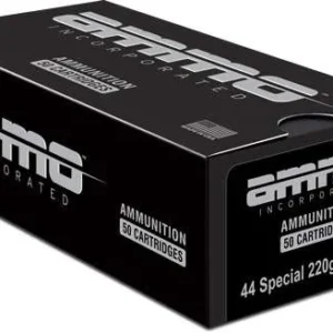 Ammo Inc 44 Special Ammunition AI44S220TMC-A50 220 Grain Total Metal Case 50 Rounds
