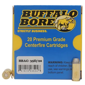 Buffalo Bore Ammunition 35D20 Personal Defense Strictly Business 460Rowland 255gr Hard Cast Flat Nose 20 Per Box/12 Case