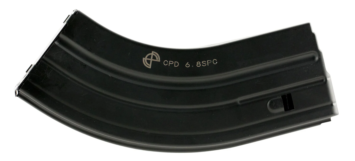 DuraMag 2868041207CPD SS 28rd 22 Nosler/6.8 SPC for AR-15 Black w/ Gray Follower Detachable