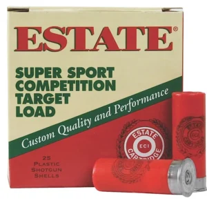 Estate Cartridge SS12H8 Super Sport Competition Target 12Gauge 2.75" 1 1/8oz 8Shot 25 Per Box/10 Case