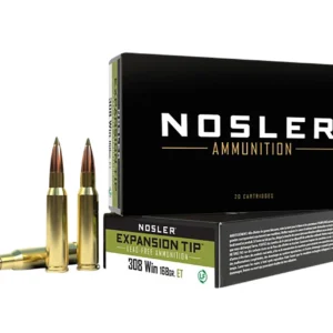 Nosler 40035 E-Tip  308Win 168gr E Tip Lead Free 20 Per Box/10 Case