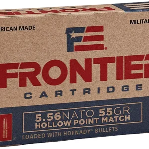 Frontier Cartridge FR240 Centerfire Rifle  5.56x45mmNATO 55gr Hollow Point Match 20 Per Box/25 Case