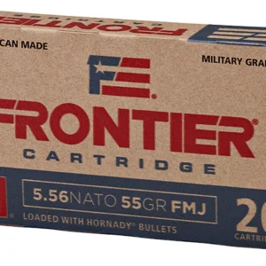Frontier Cartridge FR260 Military Grade Centerfire Rifle 5.56x45mmNATO 62gr Full Metal Jacket 20 Per Box/25 Case