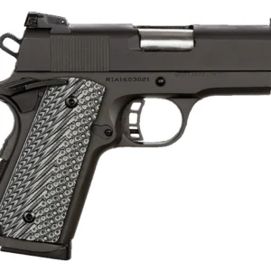 Rock Island Armory 51585 Rock Ultra 1911 CS-L .45 ACP 3.6" 7+1 Black/Black & Gray G10 Grips