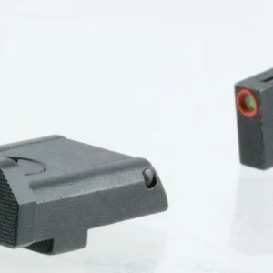 TruGlo TG13GLAPC TFX Pro  Orange Fiber Optic, Tritium Front/ Black Rear/Black Nitride Fortress Frame/Compatible w/Most Glock Except Single Stack & MOS, Front Post/Rear Dovetail Mount