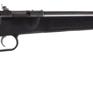 Crickett KSA2295 Youth  22 WMR 1rd 16.12" Blued Barrel & Receiver, Fixed Front/Adjustable Rear Peep Sights, Black Synthetic Stock w/11.5" LOP, Rebounding Firing Pin Safety
