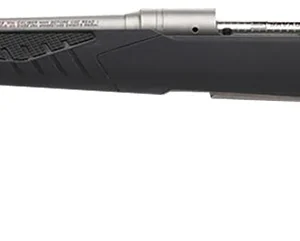 Savage Arms 57085 110 Storm Full Size 223 Rem 4+1 22" Matte Button-Rifled Barrel, Matte Drilled & Tapped Stainless Steel Receiver, AccuStock Matte Gray Synthetic Stock, Left Hand