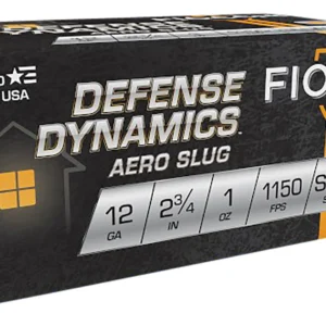 Fiocchi 12LRSLUG Defense Dynamics Aero 12Gauge 2.75" 1oz RifledSlug Shot 10 Per Box/25 Case
