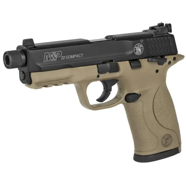 SMITH & WESSON M&P 22 COMPACT 22LR 3.6" PSTL FDE TB 10RD