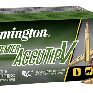 Remington Ammunition 29184 Premier Accutip-V 223Rem 50gr AccuTip V Boat Tail 20 Per Box/10 Case