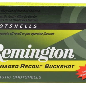 Remington Ammunition 20282 Managed Recoil Buckshot 12Gauge 2.75" 00Buck Shot 5 Per Box/20 Case
