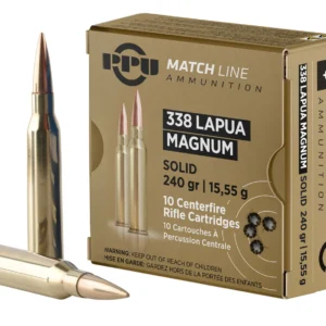 PPU PPM338 Match  338LapuaMag 240gr Copper Solid 10 Per Box/20 Case