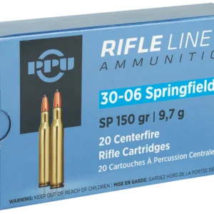 PPU PP30061 Standard Rifle  30-06Springfield 150gr Soft Point 20 Per Box/10 Case