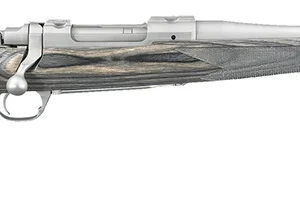 Ruger 17108 Hawkeye Compact Compact 243 Win 4+1 16.50" Matte Stainless Steel Barrel, Integral Scope Mounts Stainless Steel Receiver, Black Fixed Laminate Stock