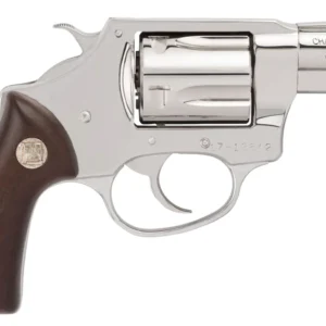 Charter Arms 73829 Undercover Small 38 Special, 5 Shot 2" High Polished Stainless Steel Barrel, Cylinder & Frame w/Wood Grip, Exposed Hammer