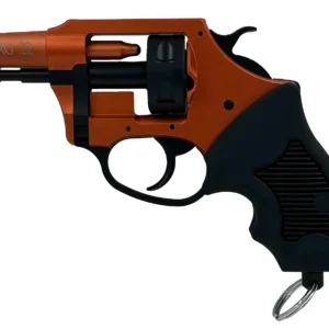 Charter Arms 82290 Pro 22 22 Blank, 6rd Orange Cerakote Frame, Black Rubber Grips
