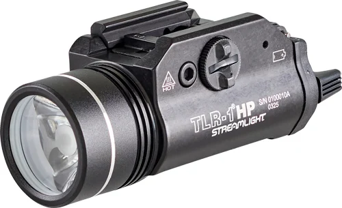STREAMLIGHT TLR-1 HP GUN LIGHT - W/RAIL MOUNT WHITE LED BLACK