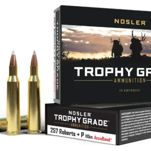 Nosler 60010 Trophy Grade  257Roberts 110gr Nosler AccuBond 20 Per Box/10 Case