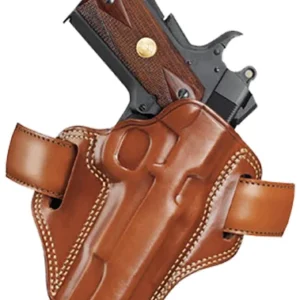Galco CM112 Combat Master  OWB Tan Leather Belt Slide Fits S&W K Frame Fits Ruger Security-Six Right Hand
