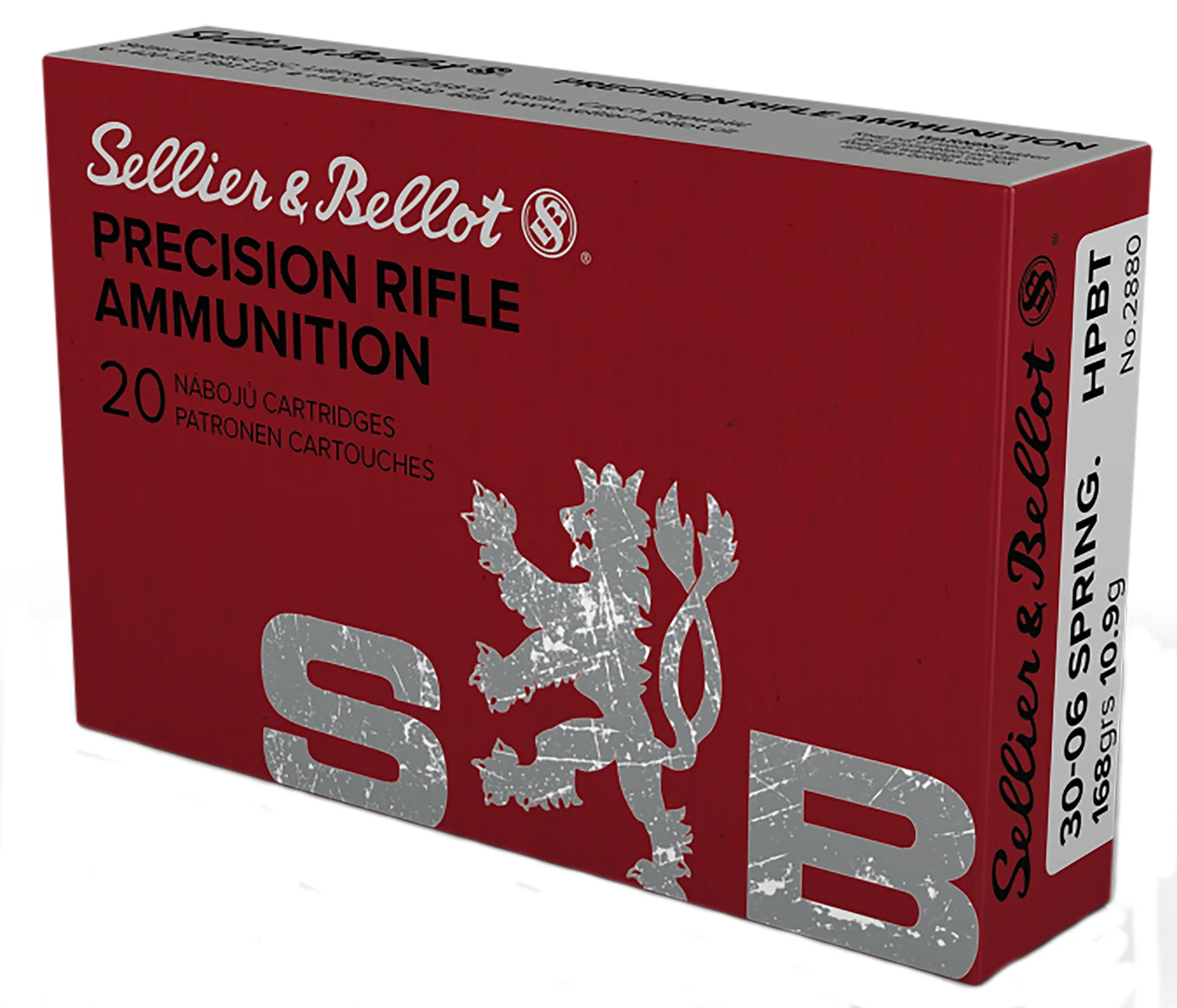 Sellier & Bellot SB3006D Rifle 30-06Springfield 168gr Hollow Point Boat Tail 20 Per Box/20 Case