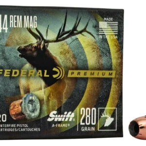 Federal P44SA Premium  44RemMag 280gr Swift A Frame 20 Per Box/10 Case